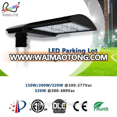 5 years warranty ETL DLC list high brightness post top led shoebox light for parking lot