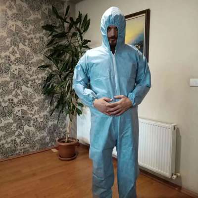 in stock 2020 Popular medical Protective Coverall Clothing Isolation Suit